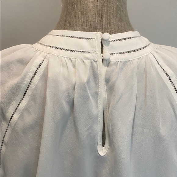 Sézane Utopie Silk Blouse Cream Ecru Long Sleeve EU 40 US 8 - Picture 13 of 16